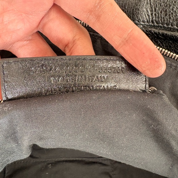 Balenciaga Big Black Leather Interior Zip Tote - Picture 5 of 14